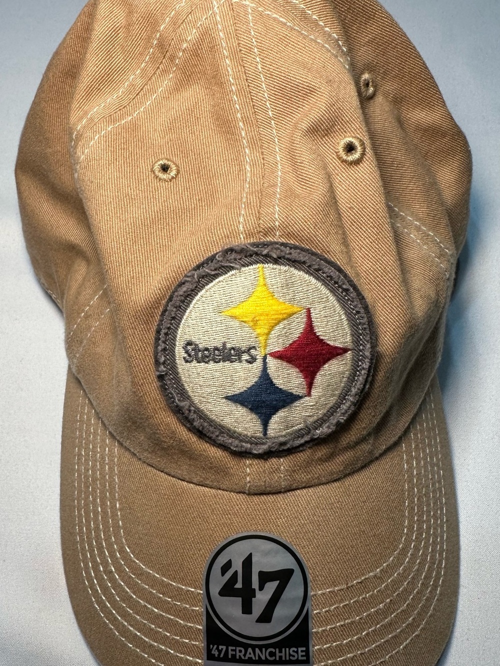NWT '47 Brand Franchise Pittsburgh Steelers Hat XL Tan